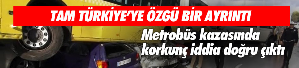 Kaza yapan metrobüs şoförünün ifadesi - Resim : 1