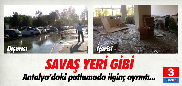 Antalya Ticaret ve Sanayi Odası otoparkında patlama - Resim : 1