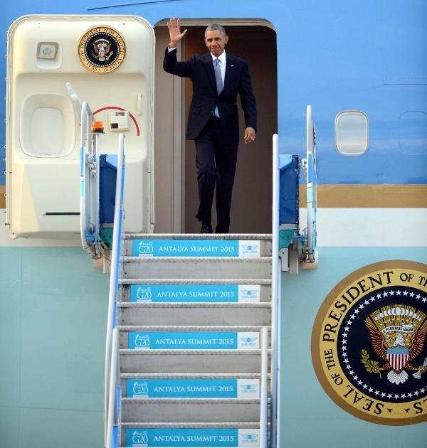 Obama Türkiye'ye böyle geldi !
