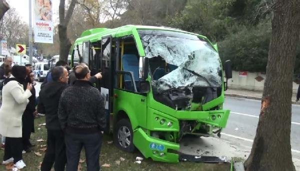 Sarıyer'de minibüs kazası: 5 yaralı