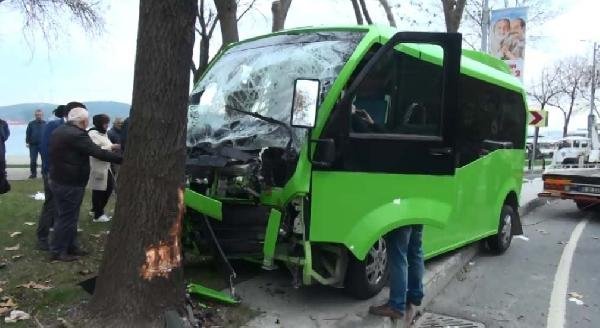 Sarıyer'de minibüs kazası: 5 yaralı