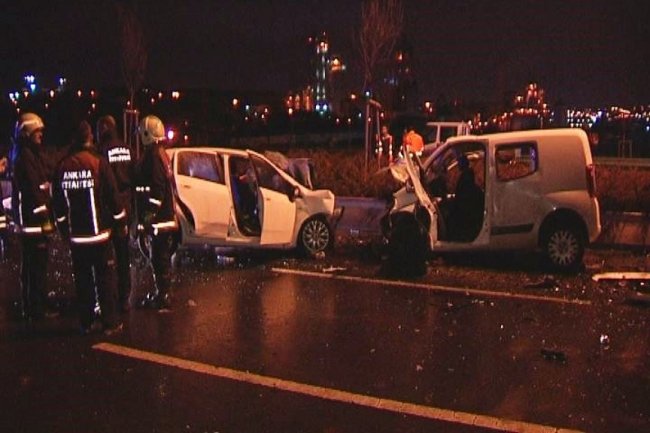 Ankara'da korkunç kaza: 5 ölü, 5 yaralı