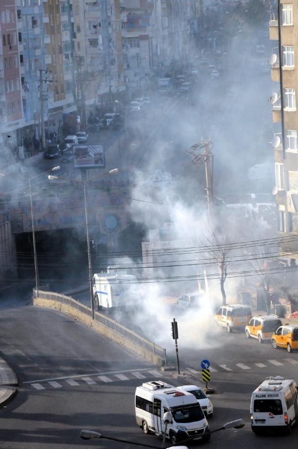 Sur'a Yürümek İsteyen Gruplara Polis Müdahale Etti (2)