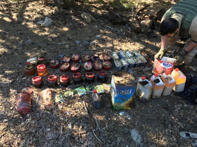 PKK'ya ait gıda deposu bulundu !