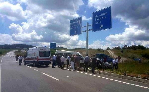 Kastamonu'da feci kaza: 1 ölü, 4 yaralı